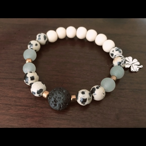 Handmade Dalmatian Jasper & Aventurine Diffuser - Picture 1 of 1